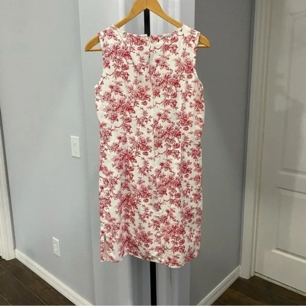 Sport By Liz Claiborne Floral Dress Mini Res White Cottagecore Farmhouse Sz 10 - Picture 6 of 6